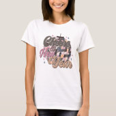 Retro Disco Ball Pink Girly im Neujahr T-Shirt (Vorderseite)