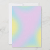 Retro Disco Cowgirl Junggeselinnen-Abschied Einlad Einladung (Rückseite)