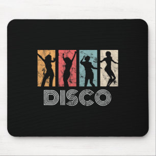 Retro Disco Dance 70er 80er Party Dance Dancer Mousepad