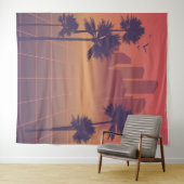 Retro Disco Foto Stand 80er 90s Wandteppich (Beispiel (Horizontal))