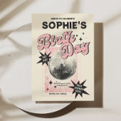 Retro Disco Geburtstag Einladung