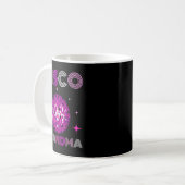 Retro Disco Grandma 70s 80s Dance Party Mirror Bal Kaffeetasse (Vorderseite Links)
