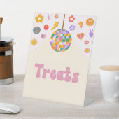 Retro Disco Groovy Leckereien Party signieren Sockelschild (In SItu)