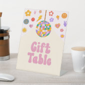 Retro Disco Groovy Tafelschild Party Sockelschild (In SItu)