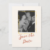 Retro-Disco-Hochzeit Save The Date (Rückseite)