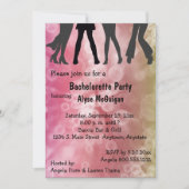 Retro Disco Junggeselinnen-Abschied Einladung (Vorderseite)