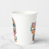 Retro Disco Junggeselinnen-Abschied Thema Pappbecher (Links)