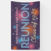 Retro-Disco-Klassentreffen-Banner Banner (Vertikal)