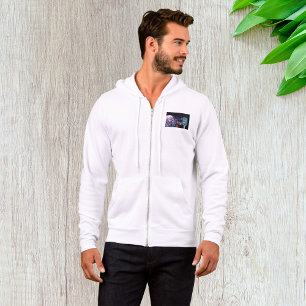 Retro Disco-Kugel und Vintage-Mikrofon Hoodie