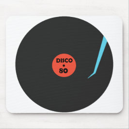 Retro Disco Mouse Pad Music Record Mousepad