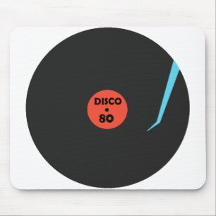 Retro Disco Mouse Pad Music Record Mousepad