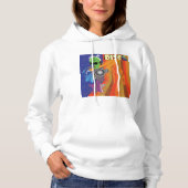 Retro Disco Party 70er Funk Art Hoodie (Vorderseite)