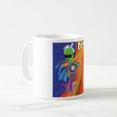 Retro Disco Party 70er Funk Art Kaffeetasse (Vorderseite Links)