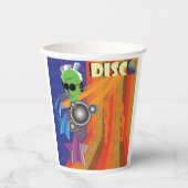 Retro Disco Party 70er Funk Art Pappbecher (Vorderseite)