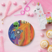 Retro Disco Party 70er Funk Art Pappteller (Party)