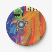 Retro Disco Party 70er Funk Art Pappteller (Vorderseite)