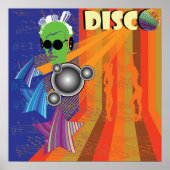 Retro Disco Party 70er Funk Art Poster (Vorne)