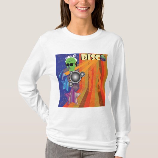 Retro Disco Party 70er Funk Art T-Shirt (Vorderseite)
