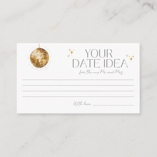 Retro Disco Party Begleitkarte (Vorderseite)