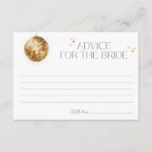 Retro Disco Party Beratung für die Braut Begleitkarte (Vorderseite)