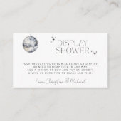 Retro Disco Party Display Dusche Begleitkarte (Vorderseite)