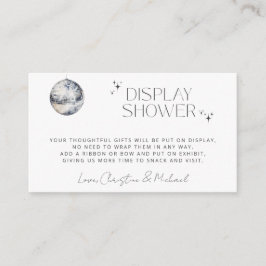 Retro Disco Party Display Dusche Begleitkarte