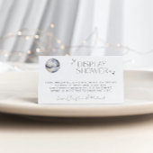 Retro Disco Party Display Dusche Begleitkarte