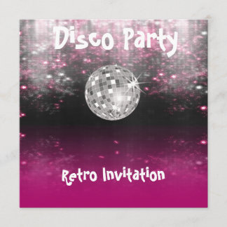 Retro-Disco-Party-Einladung Einladung