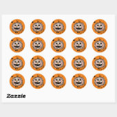 Retro Disco Pumpkin Halloween Sticker (Blatt)