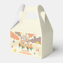 Retro Disco Roller Skate 1. Geburtstag Geschenkschachtel