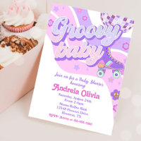 Retro Disco Roller Skate Baby Dusche Party