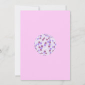 Retro Disco Roller Skate Baby Dusche Party Einladung (Rückseite)