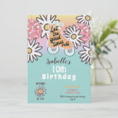 Retro Disco Roller Skaten-Party Einladung (Stehend Vorderseite)