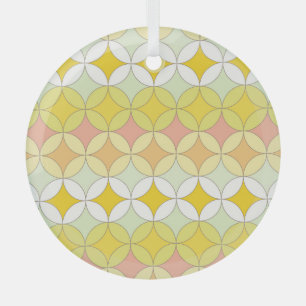 Retro-Disco-Stil nahtloses Muster Ornament Aus Glas