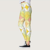 Retro Disco Style Nahtloses Muster Leggings (Links)