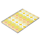 Retro Disco Style Nahtloses Muster Notizblock (Linke Seite)