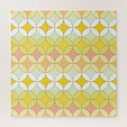 Retro Disco Style Nahtloses Muster Puzzle (Vertikal)