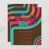 Retro Disco Tanz Geburtstag Boogie Groovy (Vorne/Hinten)