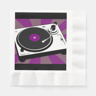 Retro Disco-Tanz-Geburtstags-Party Serviette