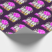 Retro Disco Tanz Grafik Geschenkpapier (Ecke)