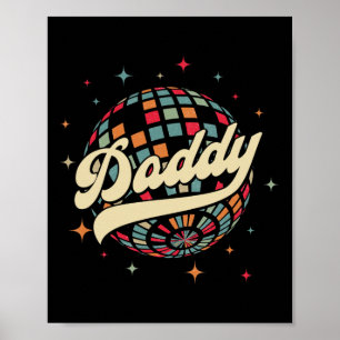 Retro-Disco-Vater 60er 70er Herren-Party-Kostüm Va Poster