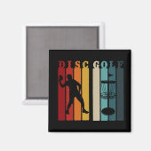 Retro Disk Golf Design | Frisbee Lover Magnet (Vorderseite/Rückseite)