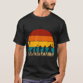 Retro Disk Golf Evolution T-Shirt (Vorderseite)