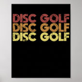 Retro Disk Golf Poster (Vorne)