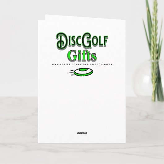 Retro Disk Golf Psychedelic Geburtstag Karte (Rückseite)