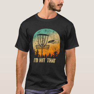 Retro Disk Golf Sunset Vintag Frisbee Golf T-Shirt