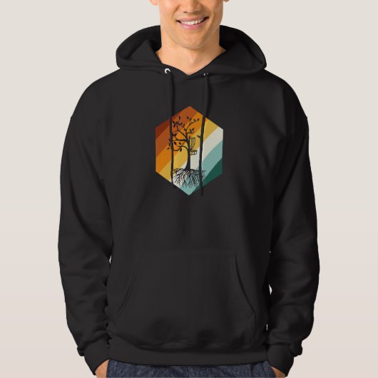 Retro Disk Golf Tree Hoodie (Vorderseite)