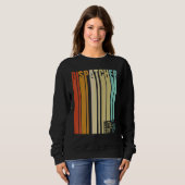 Retro Dispatcher Berufsbezeichnung Beruf Sweatshirt (Vorne ganz)