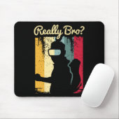 Retro-Distressed-Art Virtual Reality-Grafik für ei Mousepad (Mit Mouse)