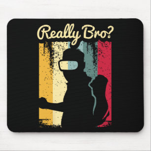 Retro-Distressed-Art Virtual Reality-Grafik für ei Mousepad